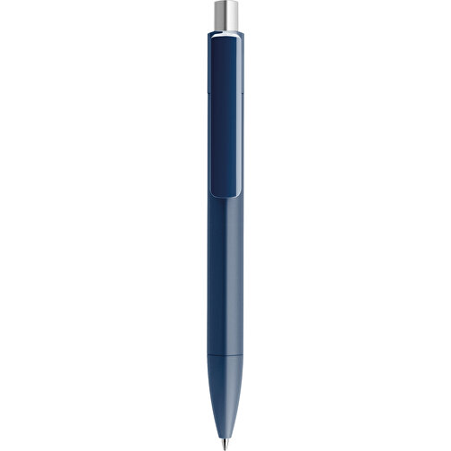 Prodir DS4 PMM Push Kugelschreiber , Prodir, sodalithblau / silber satiniert, Kunststoff, 14,10cm x 1,40cm (Länge x Breite), Bild 1