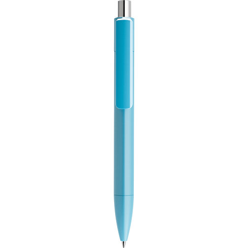 Prodir DS4 PMM Push Kugelschreiber , Prodir, dusty blue / silber poliert, Kunststoff, 14,10cm x 1,40cm (Länge x Breite), Bild 1