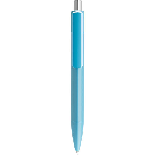 Prodir DS4 PMM Push Kugelschreiber , Prodir, dusty blue / silber satiniert, Kunststoff, 14,10cm x 1,40cm (Länge x Breite), Bild 1