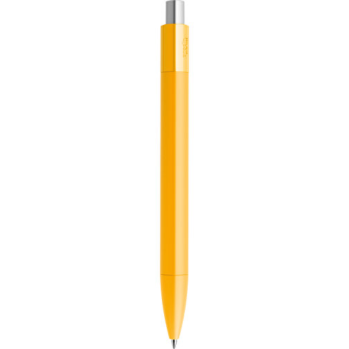 Prodir DS4 PMM Push Kugelschreiber , Prodir, gelb / silber satiniert, Kunststoff, 14,10cm x 1,40cm (Länge x Breite), Bild 3