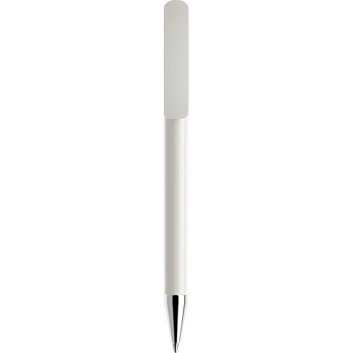 Prodir DS3 TPC Twist Kugelschreiber , Prodir, weiss, Kunststoff/Metall, 13,80cm x 1,50cm (Länge x Breite), Bild 1