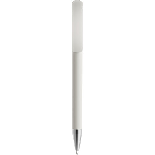 Prodir DS3 TMS Twist Kugelschreiber , Prodir, weiß / grau, Kunststoff/Metall, 13,80cm x 1,50cm (Länge x Breite), Bild 1