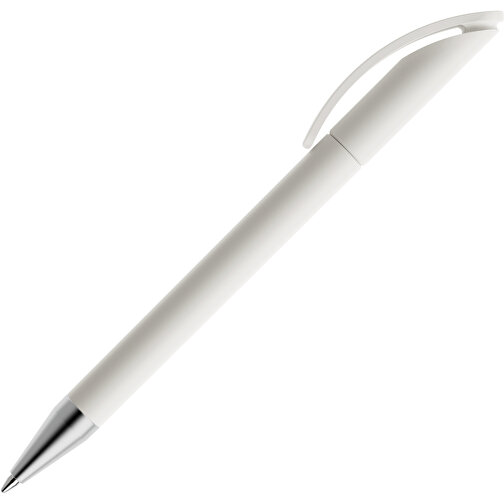 Prodir DS3 TMS Twist Kugelschreiber , Prodir, weiß, Kunststoff/Metall, 13,80cm x 1,50cm (Länge x Breite), Bild 4