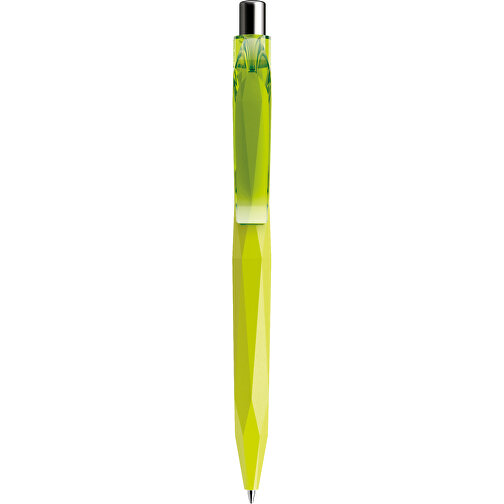 Prodir QS20 PRT Push Kugelschreiber , Prodir, gelbgrün / silber poliert, Kunststoff/Metall, 14,10cm x 1,60cm (Länge x Breite), Bild 1