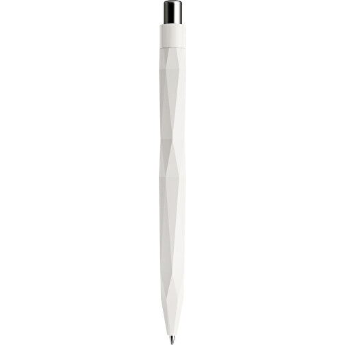 Prodir QS20 PMP Push Kugelschreiber , Prodir, weiß / silber, Kunststoff/Metall, 14,10cm x 1,60cm (Länge x Breite), Bild 3