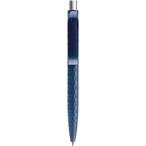 Prodir QS01 PRT Push Kugelschreiber , Prodir, sodalithblau/silber, Kunststoff/Metall, 14,10cm x 1,60cm (Länge x Breite), Bild 1