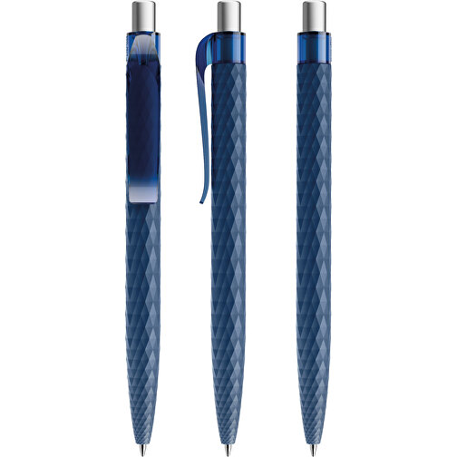 Prodir QS01 PRT Push Kugelschreiber , Prodir, sodalithblau/silber, Kunststoff/Metall, 14,10cm x 1,60cm (Länge x Breite), Bild 6