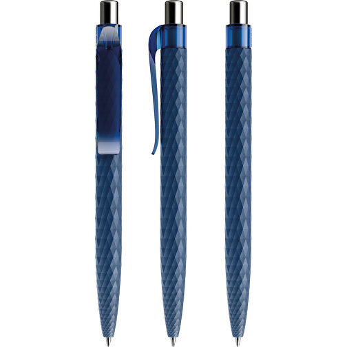 Prodir QS01 PRT Push Kugelschreiber , Prodir, sodalithblau/silber poliert, Kunststoff/Metall, 14,10cm x 1,60cm (Länge x Breite), Bild 6