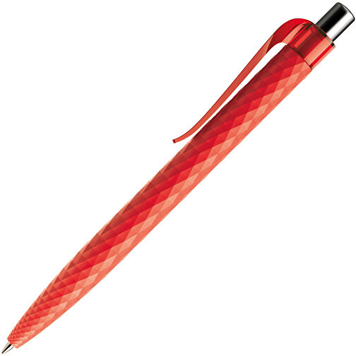 Prodir QS01 PRT Push Kugelschreiber , Prodir, rot/silber poliert, Kunststoff/Metall, 14,10cm x 1,60cm (Länge x Breite), Bild 4