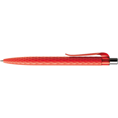 Prodir QS01 PRT Push Kugelschreiber , Prodir, rot/silber poliert, Kunststoff/Metall, 14,10cm x 1,60cm (Länge x Breite), Bild 5