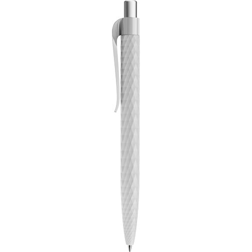 Prodir QS01 PRP Push Kugelschreiber , Prodir, zementgrau/silber satiniert, Kunststoff/Metall, 14,10cm x 1,60cm (Länge x Breite), Bild 2