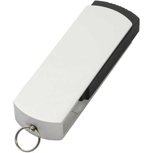 USB-Stick COVER 64GB , Promo Effects MB , silber / schwarz MB , 65 GB , Kunststoff/Aluminium MB , 3 - 10 MB/s MB , 5,40cm x 0,85cm x 1,70cm (Länge x Höhe x Breite), Bild 2