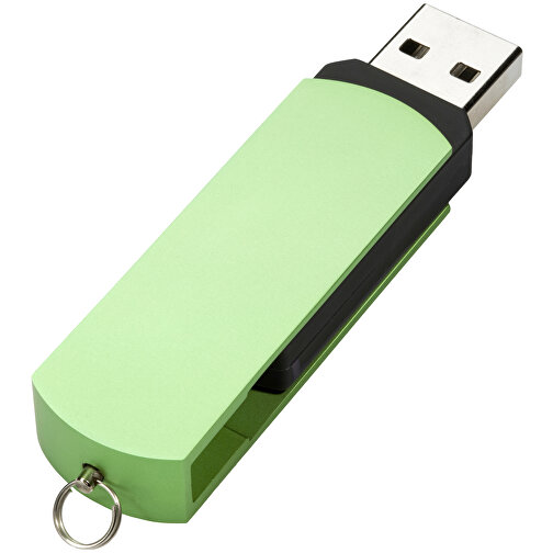 USB-Stick COVER 64GB , Promo Effects MB , grün MB , 65 GB , Kunststoff/Aluminium MB , 3 - 10 MB/s MB , 5,40cm x 0,85cm x 1,70cm (Länge x Höhe x Breite), Bild 3