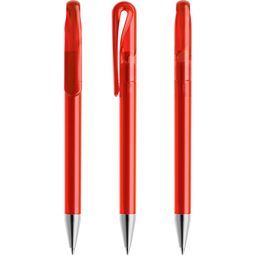 Prodir DS1 TFS Twist Kugelschreiber , Prodir, rot, Kunststoff/Metall, 14,10cm x 1,40cm (Länge x Breite), Bild 6