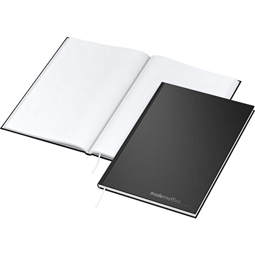 Notebook Note-Book A4 Bestseller, czarny matowy, sitodruk cyfrowy, Obraz 1
