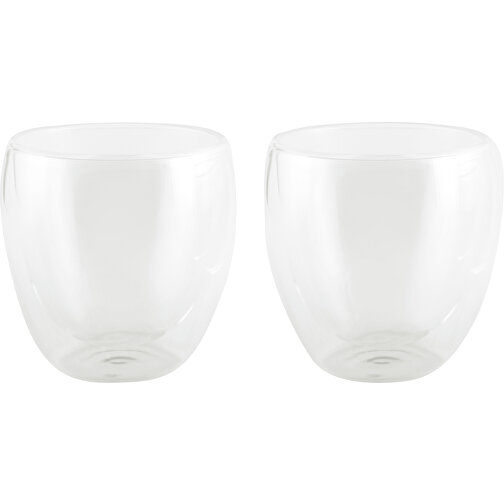 Gläser-Set DRINK LINE M, Doppelwandig: 2er Set , transparent, Borosilikatglas, 8,00cm (Höhe), Bild 1