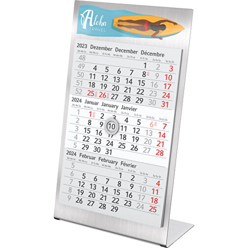 Calendario de escritorio bestseller Desktop 3 Steel, 1 año, Imagen 1
