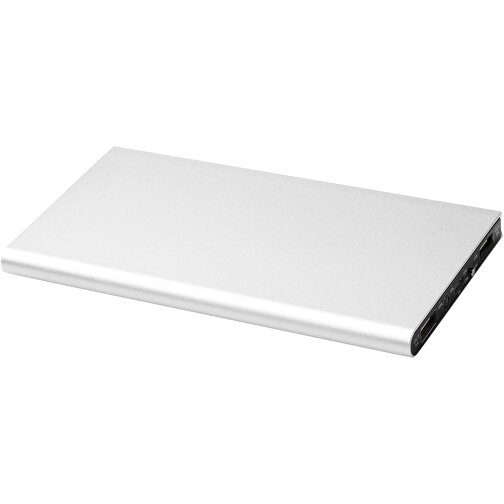 Plate 8000 MAh Aluminium-Powerbank , silber, Aluminium, 0,99cm x 15,30cm x 7,60cm (Länge x Höhe x Breite), Bild 4