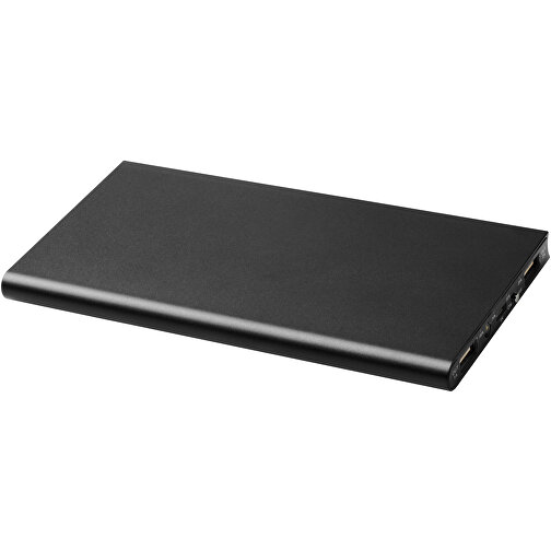 Plate 8000 MAh Aluminium-Powerbank , schwarz, Aluminium, 0,99cm x 15,30cm x 7,60cm (Länge x Höhe x Breite), Bild 4