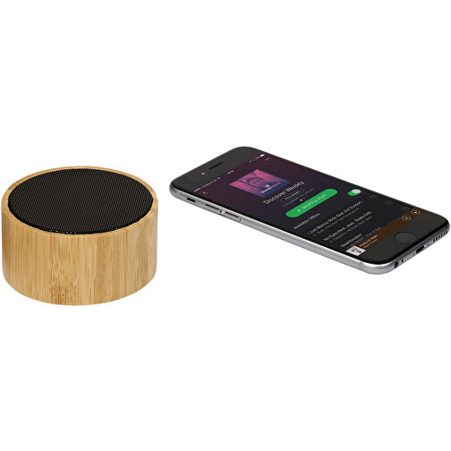 Cosmos Bluetooth® Lautsprecher Aus Bambus , natur / schwarz, Bambusholz, 4,30cm (Höhe), Bild 5
