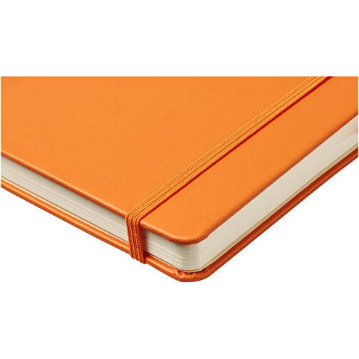 Nova A5 Gebundenes Notizbuch , orange, Lederimitat Papier, 21,50cm x 1,60cm x 14,20cm (Länge x Höhe x Breite), Bild 5