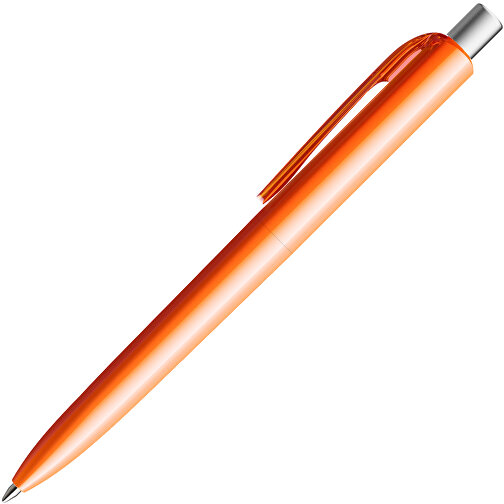 Prodir DS8 PPP Push Kugelschreiber , Prodir, orange/silber satiniert, Kunststoff/Metall, 14,10cm x 1,50cm (Länge x Breite), Bild 4