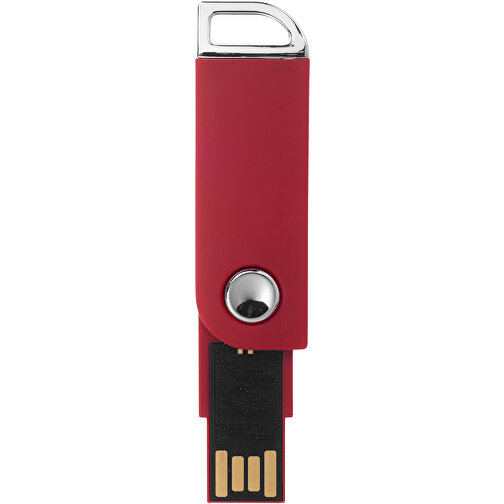 Swivel Rectangular USB-Stick , rot MB , 16 GB , Kunststoff MB , 5,40cm x 1,70cm x 0,70cm (Länge x Höhe x Breite), Bild 3