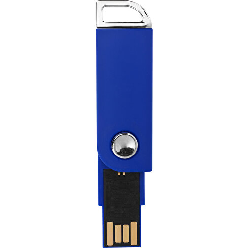 Swivel Rectangular USB-Stick , blau MB , 8 GB , Kunststoff MB , 5,40cm x 1,70cm x 0,70cm (Länge x Höhe x Breite), Bild 3