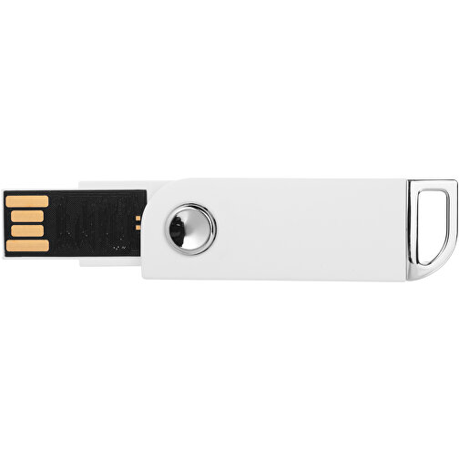 Swivel Rectangular USB-Stick , weiss MB , 4 GB , Kunststoff MB , 5,40cm x 1,70cm x 0,70cm (Länge x Höhe x Breite), Bild 7