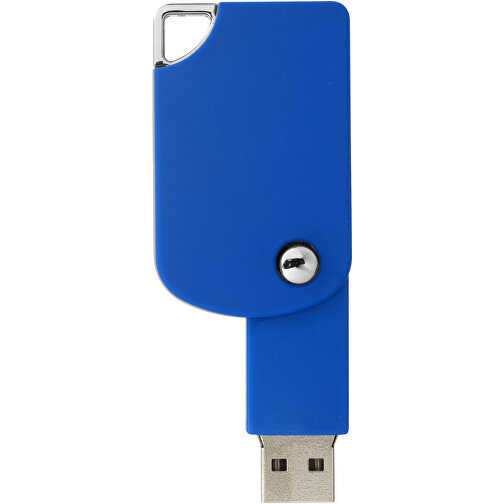 Swivel Square USB-Stick , blau MB , 16 GB , Kunststoff MB , 5,00cm x 3,10cm x 1,00cm (Länge x Höhe x Breite), Bild 3