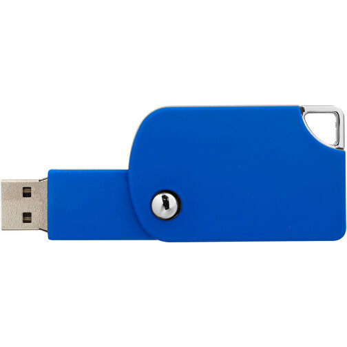 Swivel Square USB-Stick , blau MB , 4 GB , Kunststoff MB , 5,00cm x 3,10cm x 1,00cm (Länge x Höhe x Breite), Bild 7