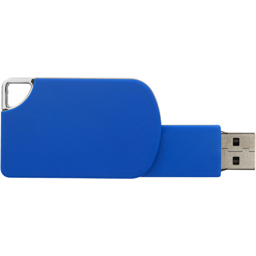 Swivel Square USB-Stick , blau MB , 2 GB , Kunststoff MB , 5,00cm x 3,10cm x 1,00cm (Länge x Höhe x Breite), Bild 4