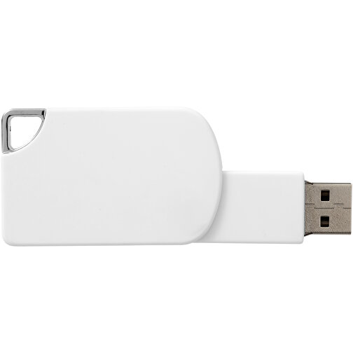 Swivel Square USB-Stick , weiß MB , 1 GB , Kunststoff MB , 5,00cm x 3,10cm x 1,00cm (Länge x Höhe x Breite), Bild 5