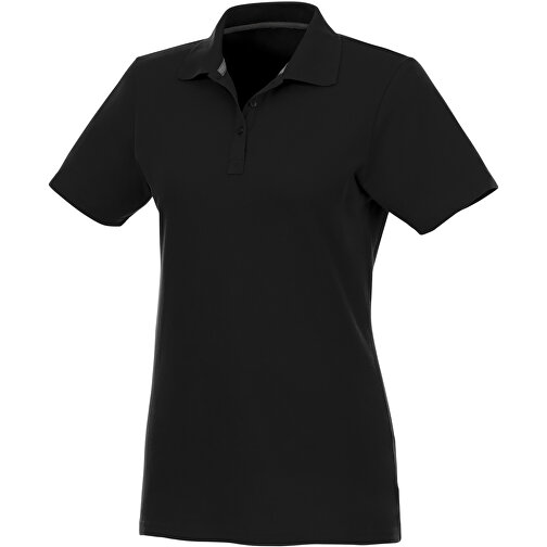 Helios Poloshirt Für Damen , schwarz, Piqué Strick 100% BCI Baumwolle, 180 g/m2, 4XL, , Bild 1