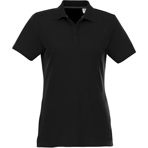 Helios Poloshirt Für Damen , schwarz, Piqué Strick 100% BCI Baumwolle, 180 g/m2, XL, , Bild 4