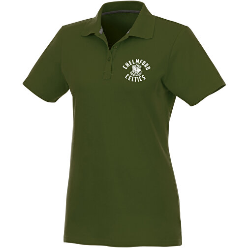 Helios Poloshirt Für Damen , armeegrün, Piqué Strick 100% BCI Baumwolle, 180 g/m2, XL, , Bild 2