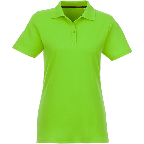 Helios Poloshirt Für Damen , apfelgrün, Piqué Strick 100% BCI Baumwolle, 180 g/m2, XXL, , Bild 4