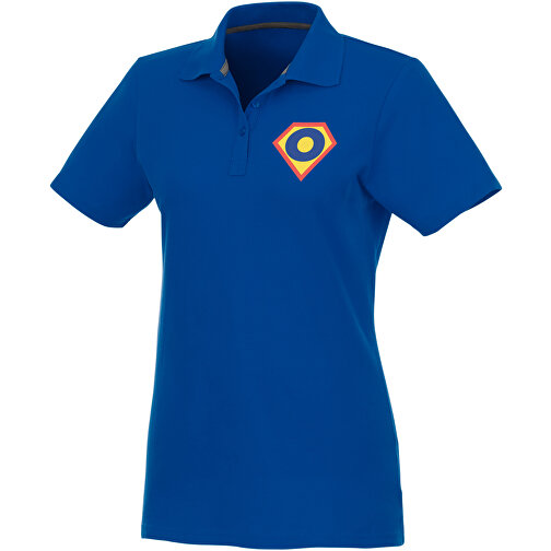 Helios Poloshirt Für Damen , blau, Piqué Strick 100% BCI Baumwolle, 180 g/m2, XXL, , Bild 2