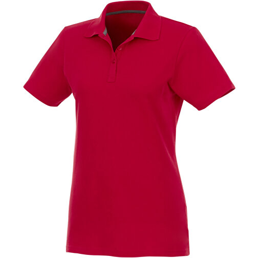 Helios Poloshirt Für Damen , rot, Piqué Strick 100% BCI Baumwolle, 180 g/m2, L, , Bild 1
