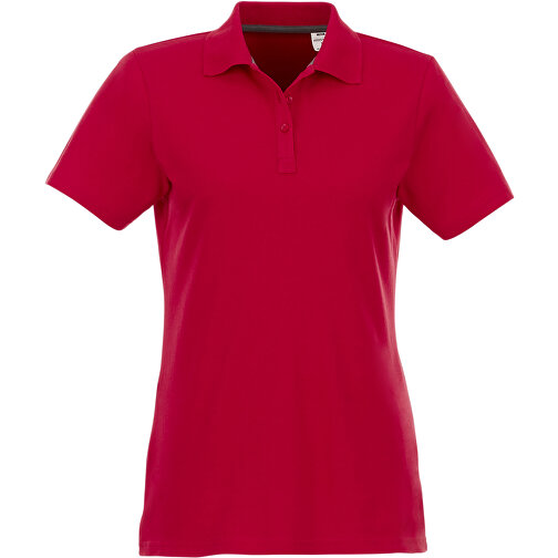 Helios Poloshirt Für Damen , rot, Piqué Strick 100% BCI Baumwolle, 180 g/m2, L, , Bild 4