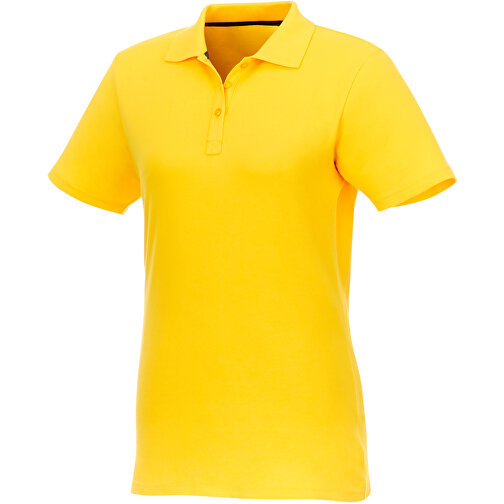 Helios Poloshirt Für Damen , gelb, Piqué Strick 100% BCI Baumwolle, 180 g/m2, S, , Bild 1