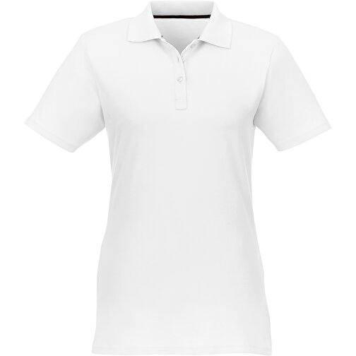 Helios Poloshirt Für Damen , weiß, Piqué Strick 100% BCI Baumwolle, 180 g/m2, L, , Bild 4