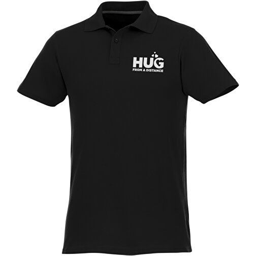 Helios Poloshirt Für Herren , schwarz, Piqué Strick 100% BCI Baumwolle, 180 g/m2, XL, , Bild 3