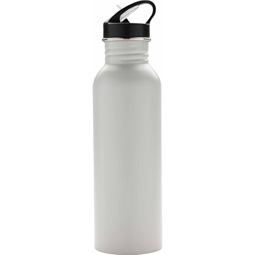 Deluxe Sportflasche Aus Edelstahl, Off White , off white, Edelstahl, 26,00cm (Höhe), Bild 3
