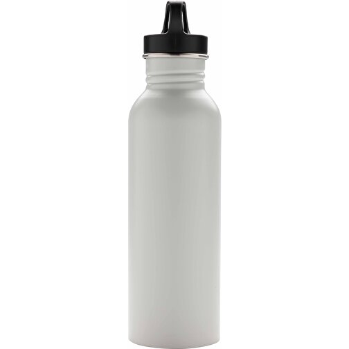 Deluxe Sportflasche Aus Edelstahl, Off White , off white, Edelstahl, 26,00cm (Höhe), Bild 4