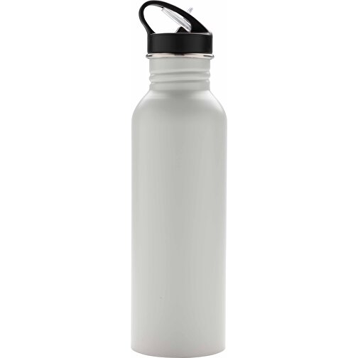 Deluxe Sportflasche Aus Edelstahl, Off White , off white, Edelstahl, 26,00cm (Höhe), Bild 5