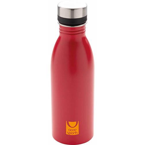Deluxe Wasserflasche, Rot , rot, Edelstahl, 21,50cm (Höhe), Bild 6