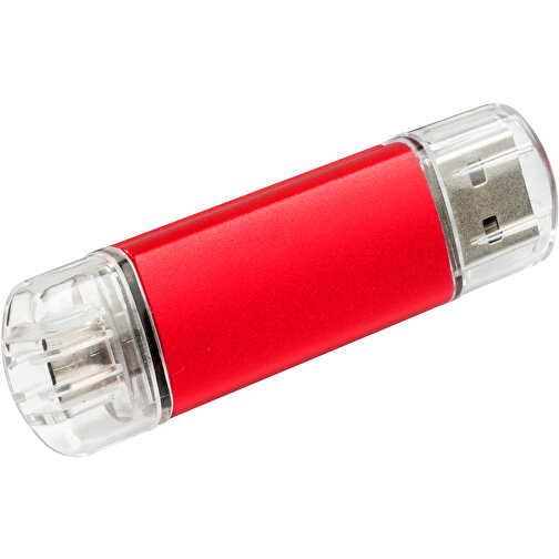 USB-Stick ALU SMART 2.0 64GB , Promo Effects MB , rot MB , 65 GB , Aluminium MB , 3 - 10 MB/s MB , 3,80cm x 1,75cm (Länge x Breite), Bild 1
