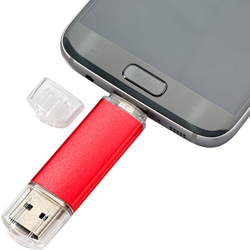 USB-Stick ALU SMART 2.0 64GB , Promo Effects MB , rot MB , 65 GB , Aluminium MB , 3 - 10 MB/s MB , 3,80cm x 1,75cm (Länge x Breite), Bild 4