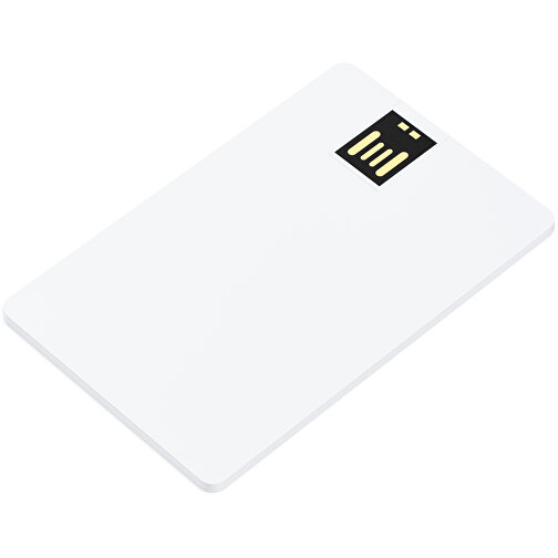 USB-Stick CARD Swivel 2.0 64GB Mit Verpackung , Promo Effects MB , weiß MB , 65 GB , Aluminium MB , 3 - 10 MB/s MB , 8,45cm x 0,25cm x 52,50cm (Länge x Höhe x Breite), Bild 2